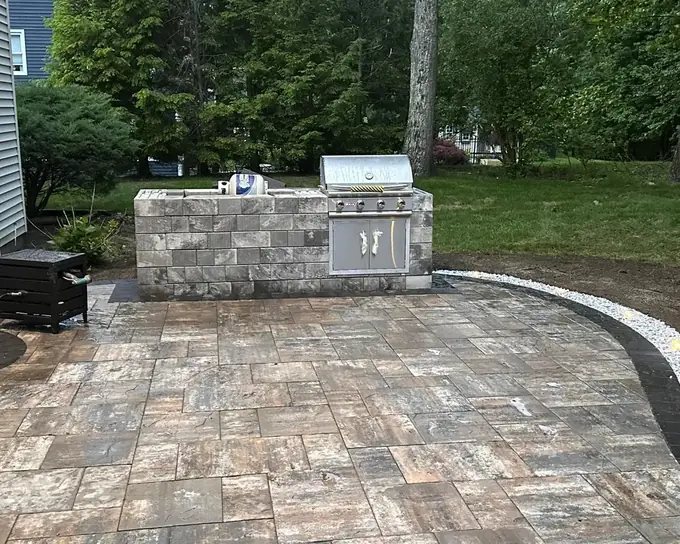 Outdoor Kitchen in Massachusetts by Br Construction Corp