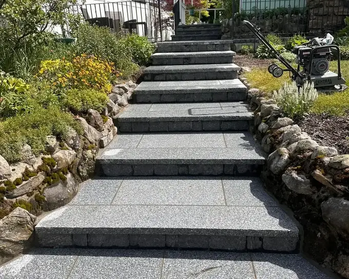 Stone Steps in Massachusetts by Br Construction Corp