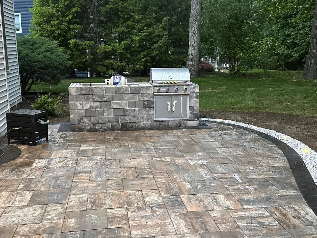 Outdoor Kitchen in Massachusetts by Br Construction Corp