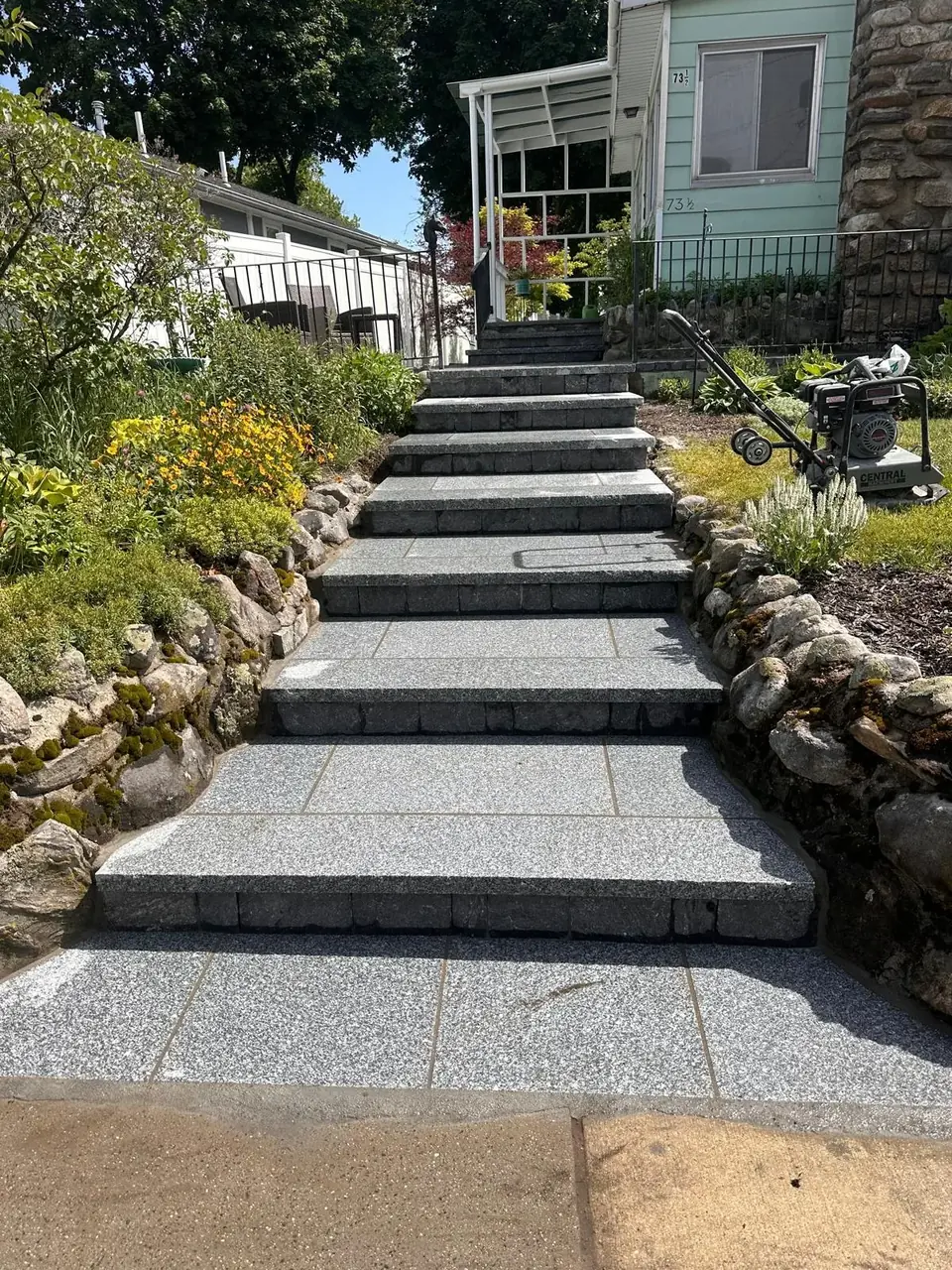Stone Steps in Massachusetts by Br Construction Corp
