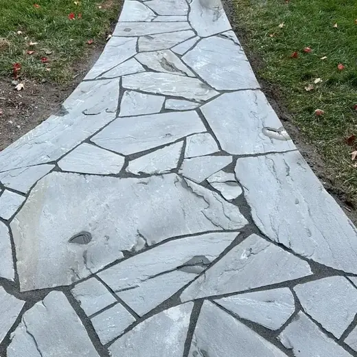 Flagstone Patios project by Br Construction Corp